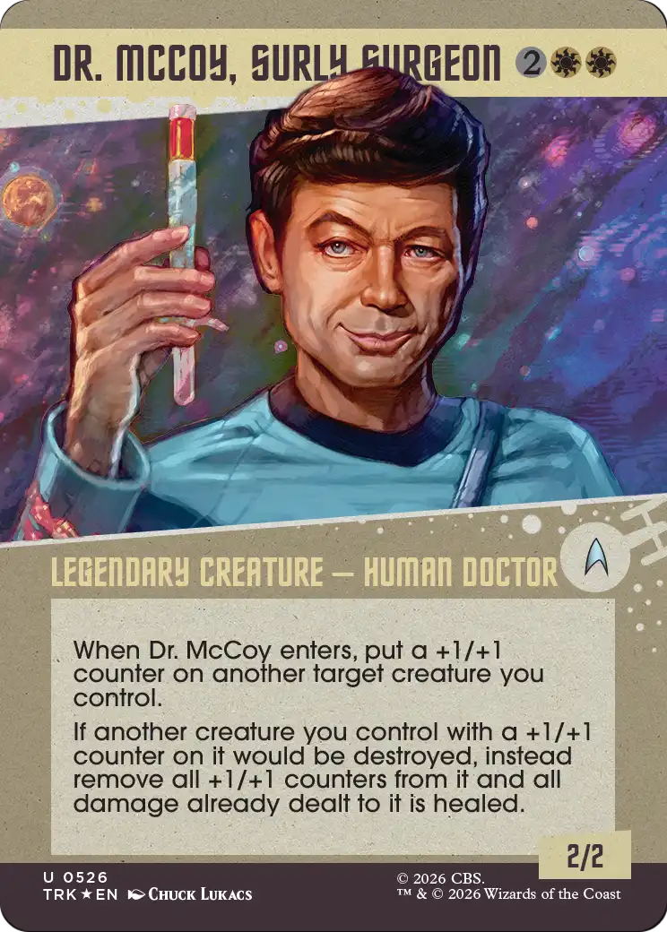 Dr. McCoy, Surly Surgeon (Showcase) (Surge Foil) [Star Trek] | Exor Games Summserside