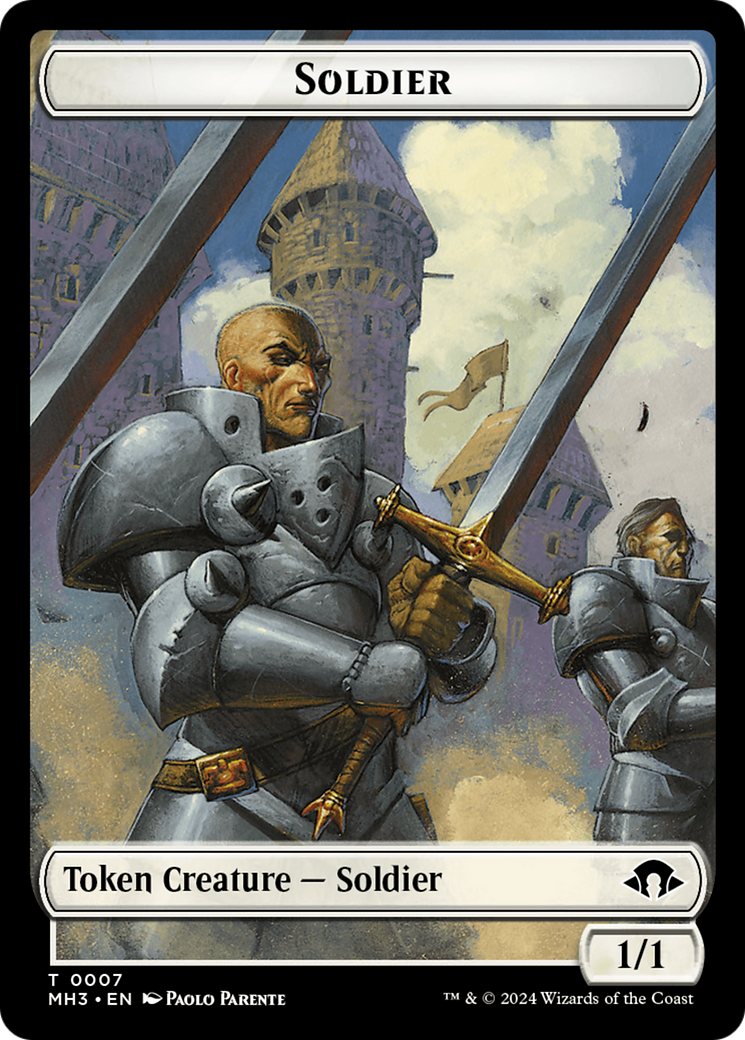 Eldrazi Spawn // Soldier Double-Sided Token [Modern Horizons 3 Tokens] | Exor Games Summserside