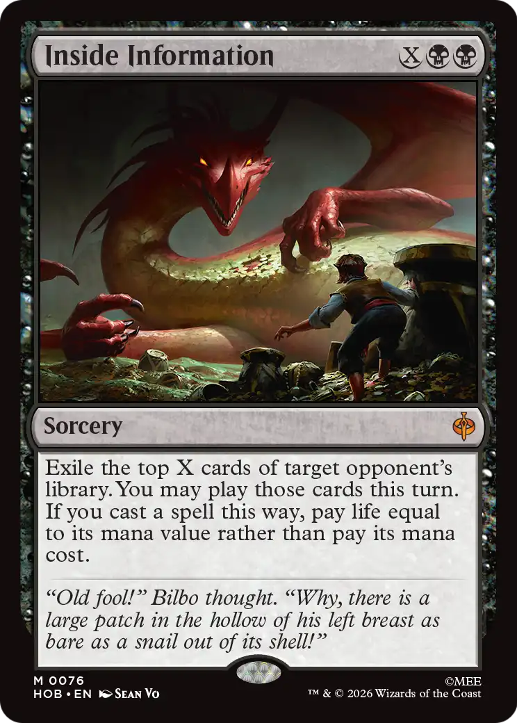 Inside Information [The Hobbit] | Exor Games Summserside