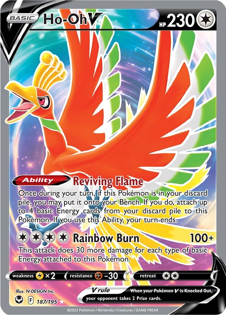 Ho-oh V (187/195) [Sword & Shield: Silver Tempest] | Exor Games Summserside