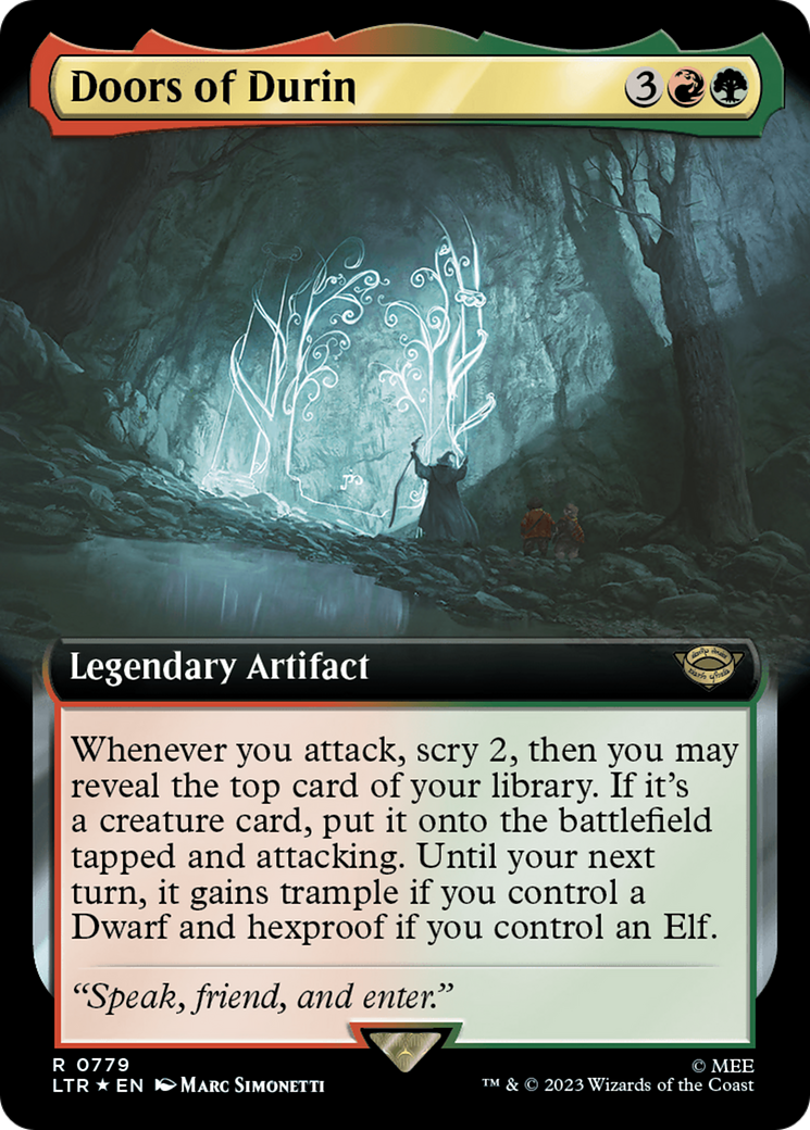 Doors of Durin (Extended Art) (Surge Foil) [The Lord of the Rings: Tales of Middle-Earth] | Exor Games Summserside