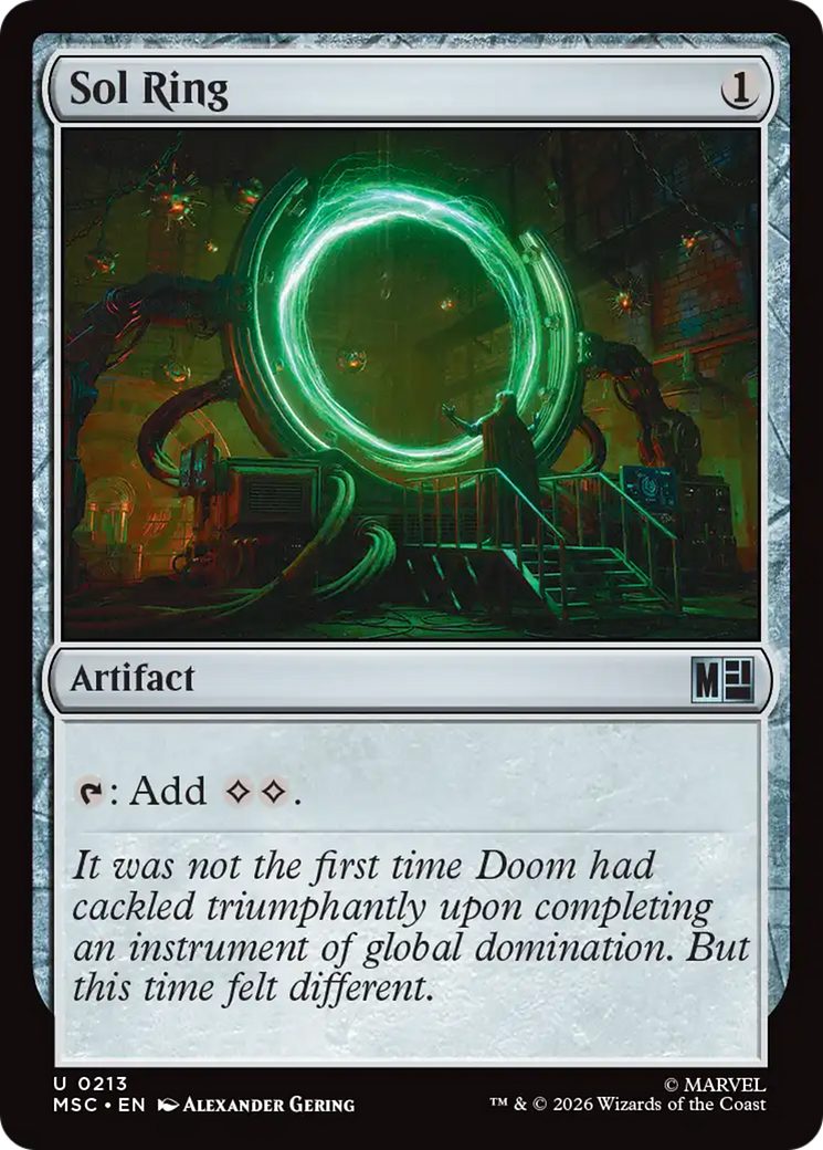 Sol Ring (0213) (Surge Foil) [Marvel Super Heroes Commander] | Exor Games Summserside