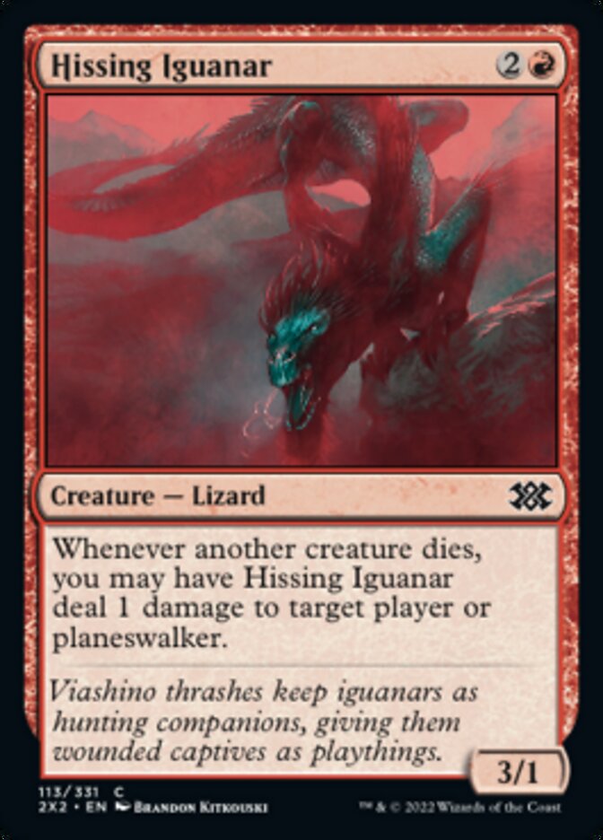 Hissing Iguanar [Double Masters 2022] | Exor Games Summserside
