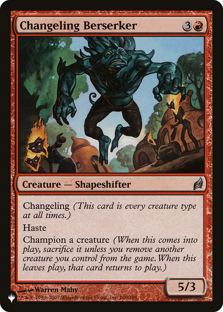 Changeling Berserker [The List] | Exor Games Summserside