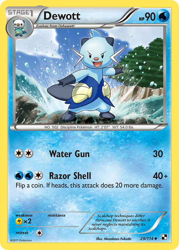 Dewott (29/114) [Black & White: Base Set] | Exor Games Summserside