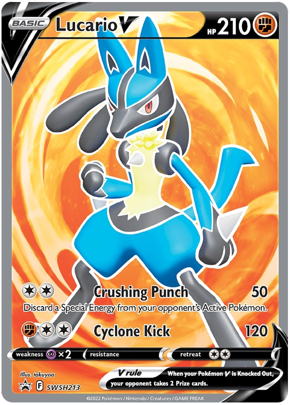 Lucario V (SWSH213) [Sword & Shield: Black Star Promos] | Exor Games Summserside