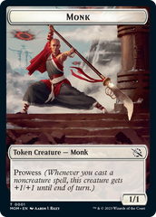 Monk // Kraken Double-Sided Token [March of the Machine Tokens] | Exor Games Summserside