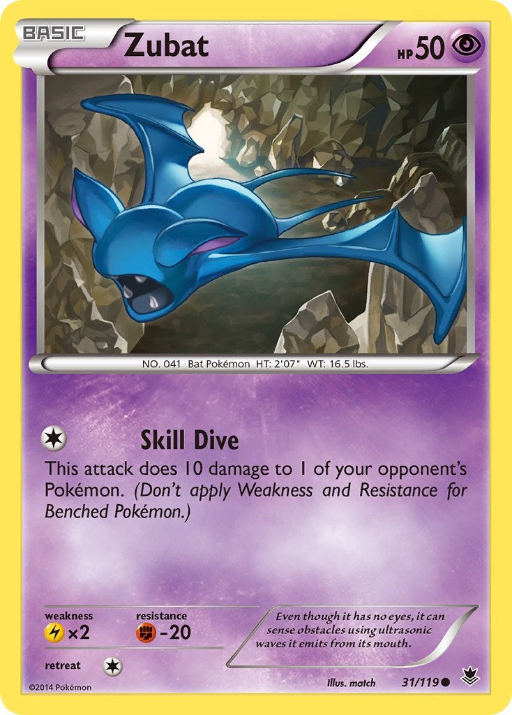 Zubat (31/119) [XY: Phantom Forces] | Exor Games Summserside