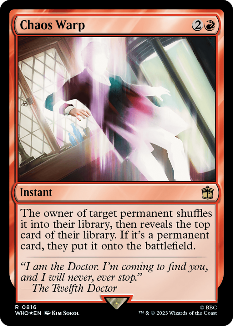Chaos Warp (Surge Foil) [Doctor Who] | Exor Games Summserside