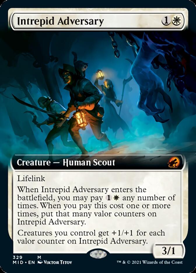 Intrepid Adversary (Extended Art) [Innistrad: Midnight Hunt] | Exor Games Summserside