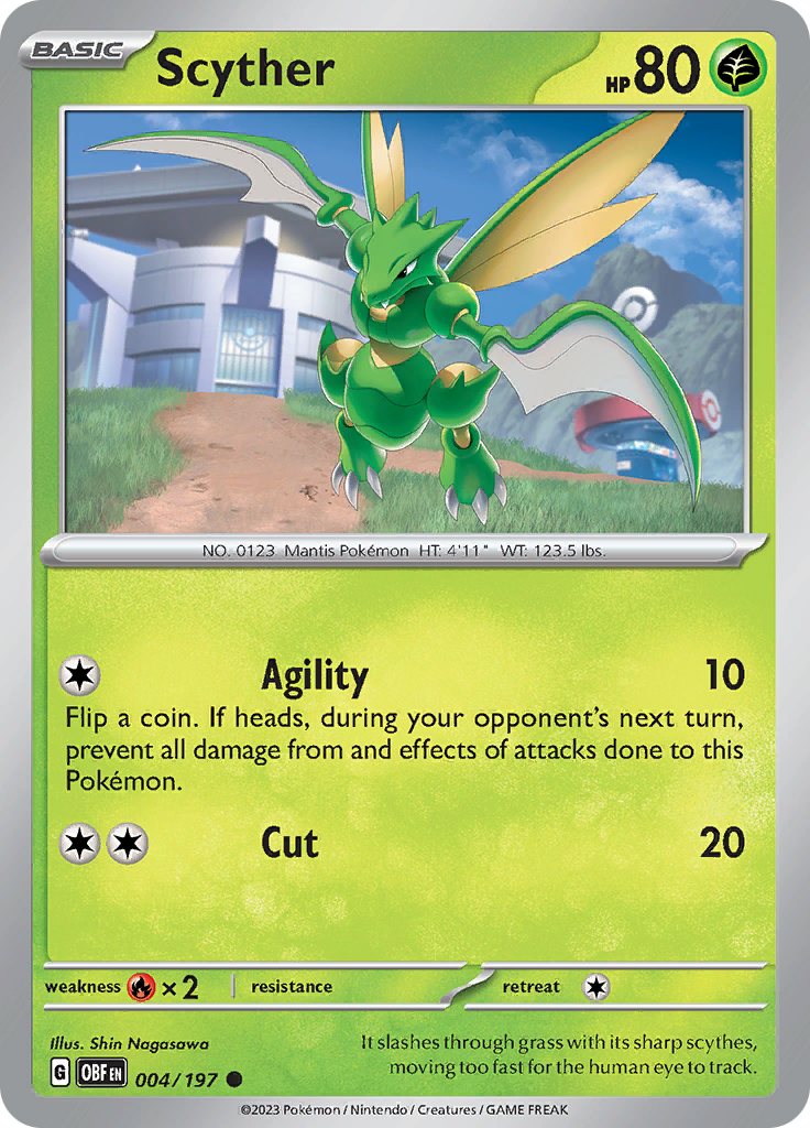 Scyther (004/197) [Scarlet & Violet: Obsidian Flames] | Exor Games Summserside