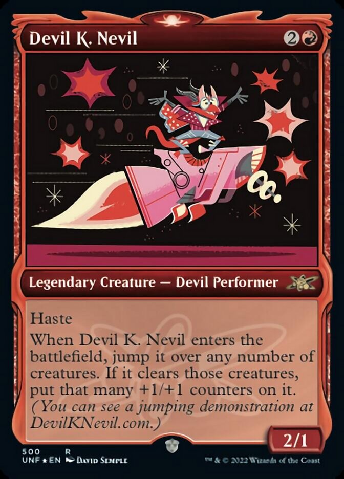 Devil K. Nevil (Showcase) (Galaxy Foil) [Unfinity] | Exor Games Summserside