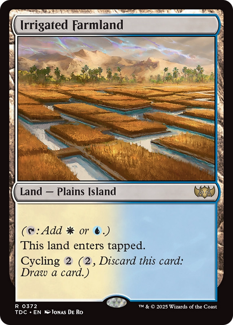 Irrigated Farmland [Tarkir: Dragonstorm Commander] | Exor Games Summserside
