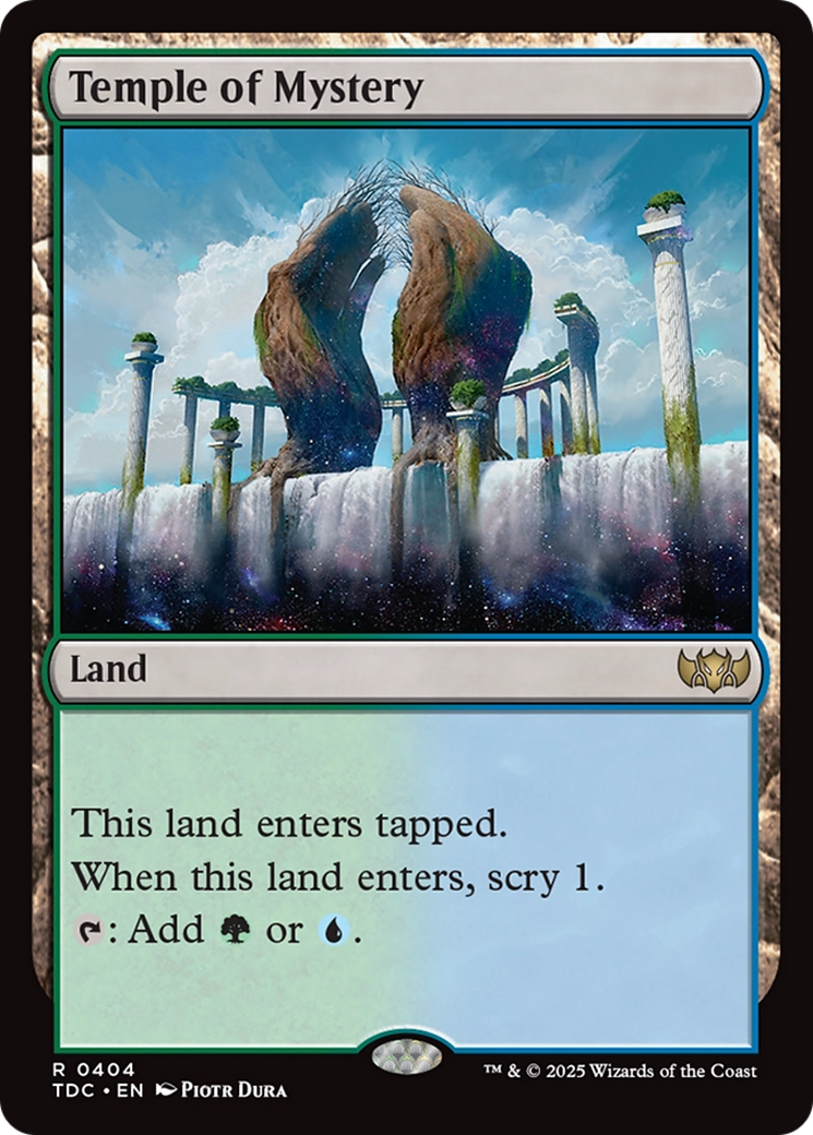 Temple of Mystery [Tarkir: Dragonstorm Commander] | Exor Games Summserside