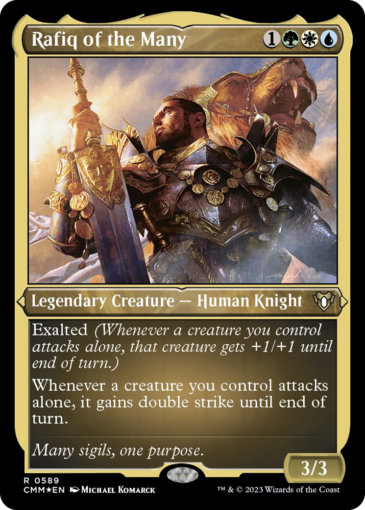 Rafiq of the Many (Foil Etched) [Commander Masters] | Exor Games Summserside