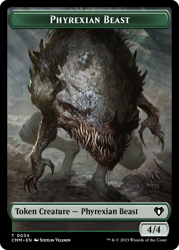Phyrexian Beast Token [Commander Masters Tokens] | Exor Games Summserside