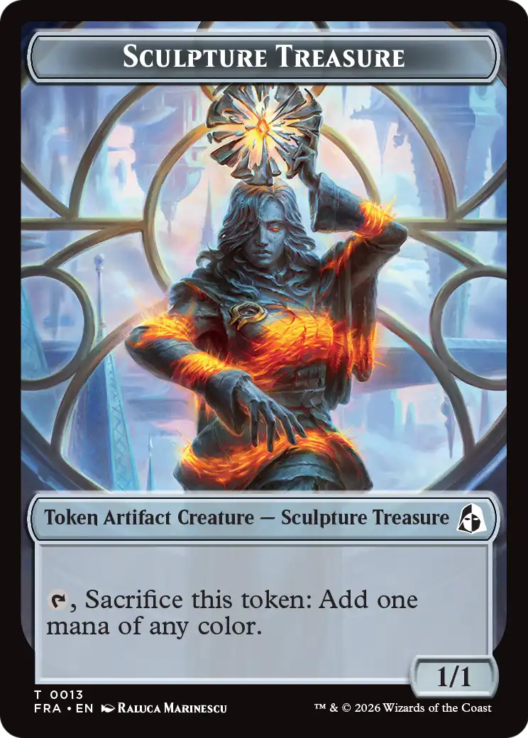 Sculpture Treasure // Beast Double-Sided Token [Reality Fracture Tokens] | Exor Games Summserside