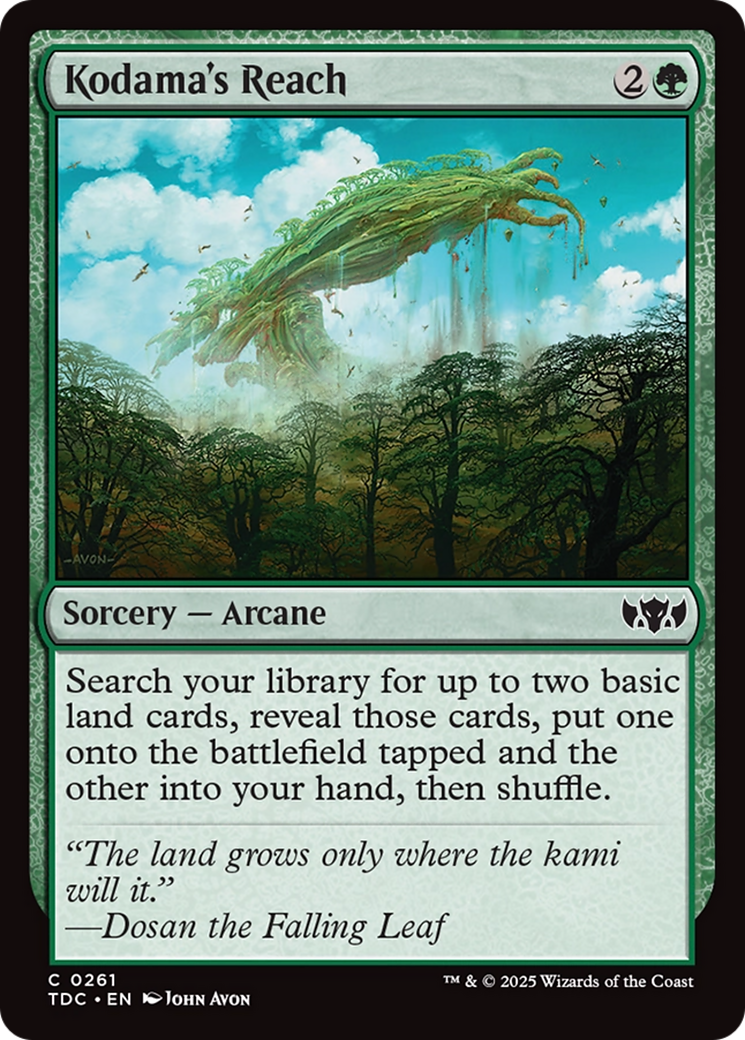 Kodama's Reach [Tarkir: Dragonstorm Commander] | Exor Games Summserside