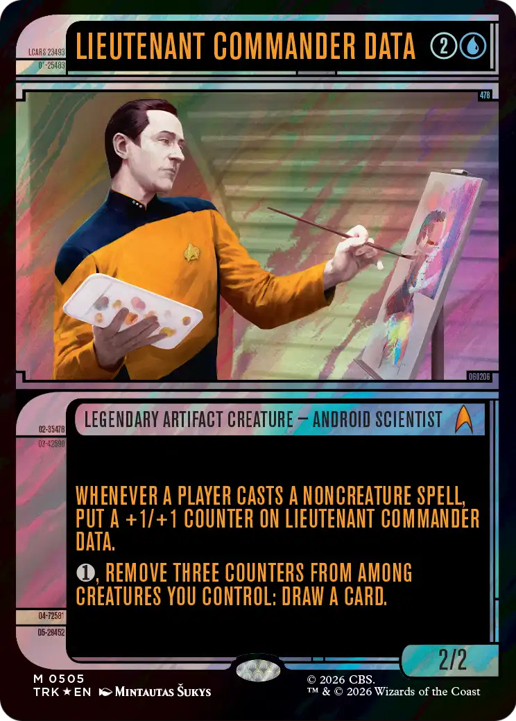 Lieutenant Commander Data (Showcase) (Surge Foil) [Star Trek] | Exor Games Summserside