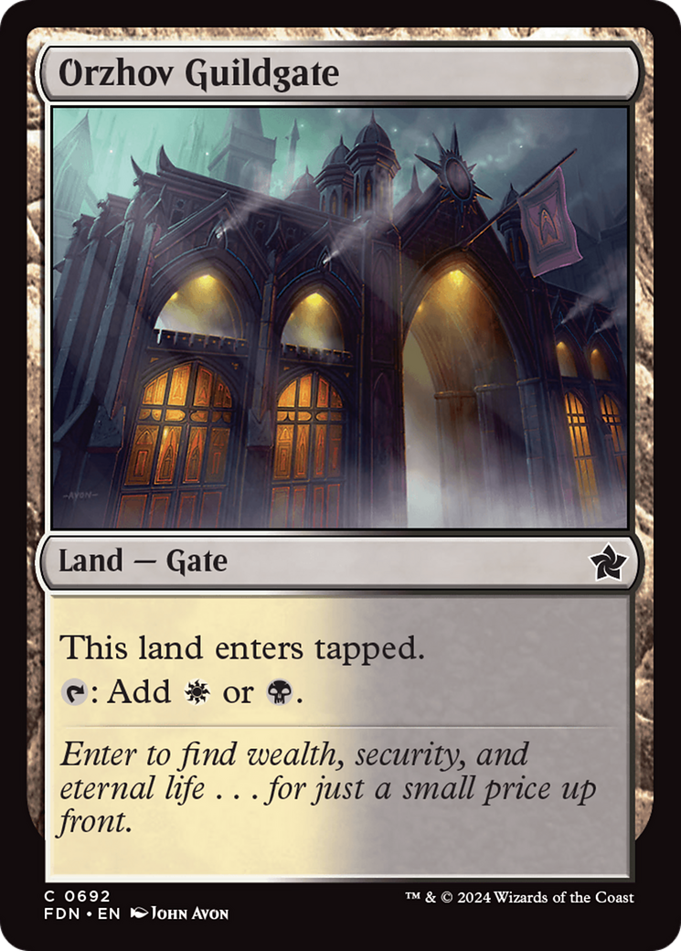 Orzhov Guildgate [Foundations] | Exor Games Summserside