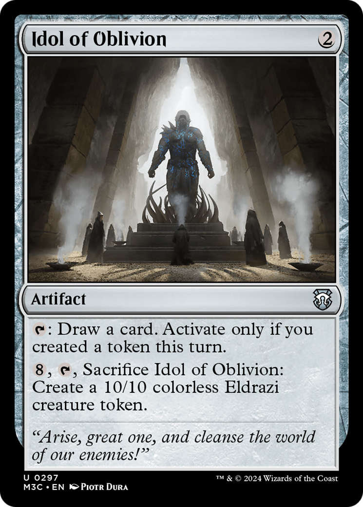 Idol of Oblivion (Ripple Foil) [Modern Horizons 3 Commander] | Exor Games Summserside