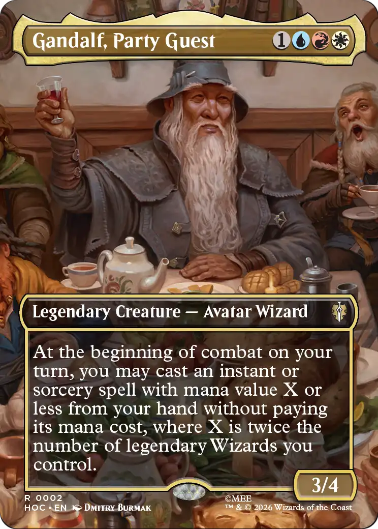 Gandalf, Party Guest (Borderless) [The Hobbit: Eternal-Legal] | Exor Games Summserside