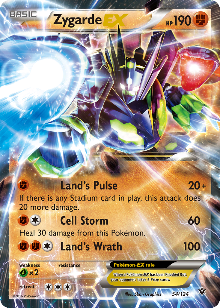 Zygarde EX (54/124) [XY: Fates Collide] | Exor Games Summserside