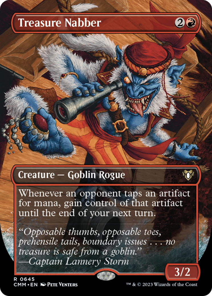 Treasure Nabber (Borderless Alternate Art) [Commander Masters] | Exor Games Summserside