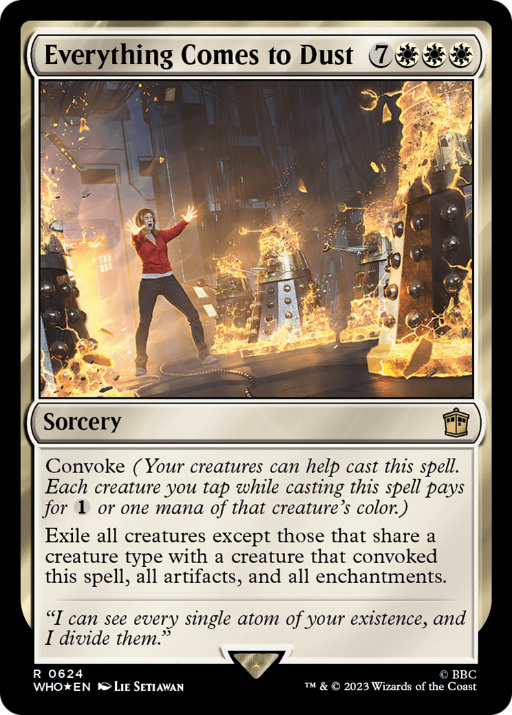 Everything Comes to Dust (Surge Foil) [Doctor Who] | Exor Games Summserside