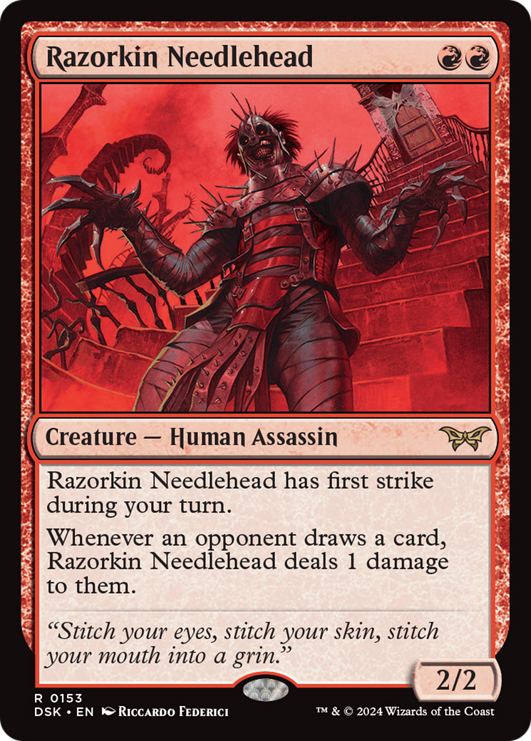 Razorkin Needlehead [Duskmourn: House of Horror] | Exor Games Summserside
