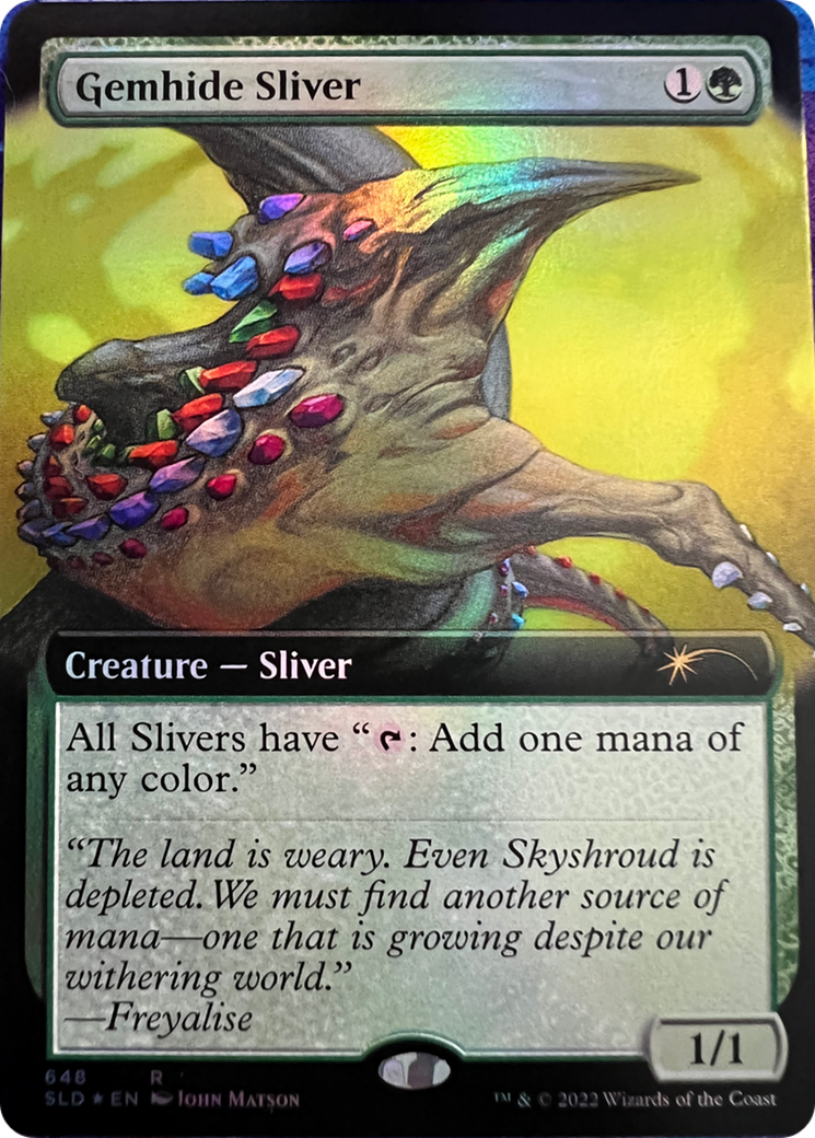 Gemhide Sliver (Extended Art) [Secret Lair Drop Series] | Exor Games Summserside