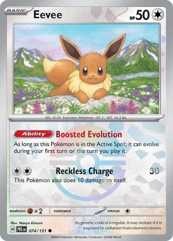 Eevee (074/131) (Poke Ball Pattern) [Scarlet & Violet: Prismatic Evolutions] | Exor Games Summserside