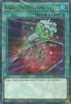 Foolish Return [LART-EN042] Ultra Rare | Exor Games Summserside