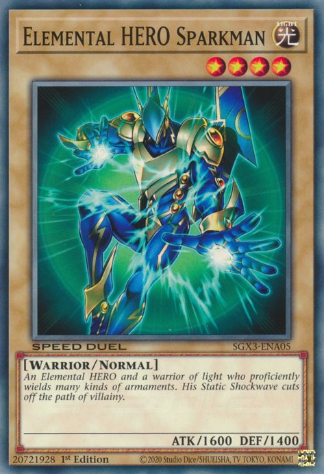 Elemental HERO Sparkman [SGX3-ENA05] Common | Exor Games Summserside