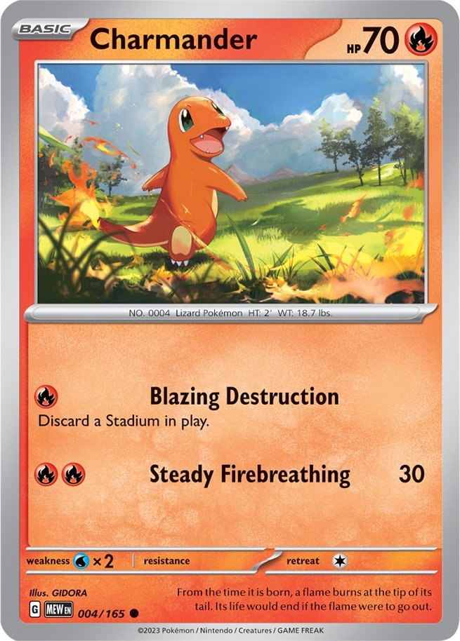 Charmander (004/165) [Scarlet & Violet: 151] | Exor Games Summserside