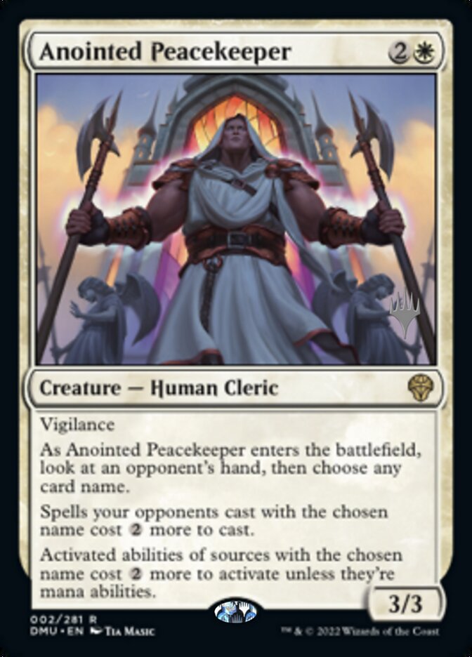 Anointed Peacekeeper (Promo Pack) [Dominaria United Promos] | Exor Games Summserside