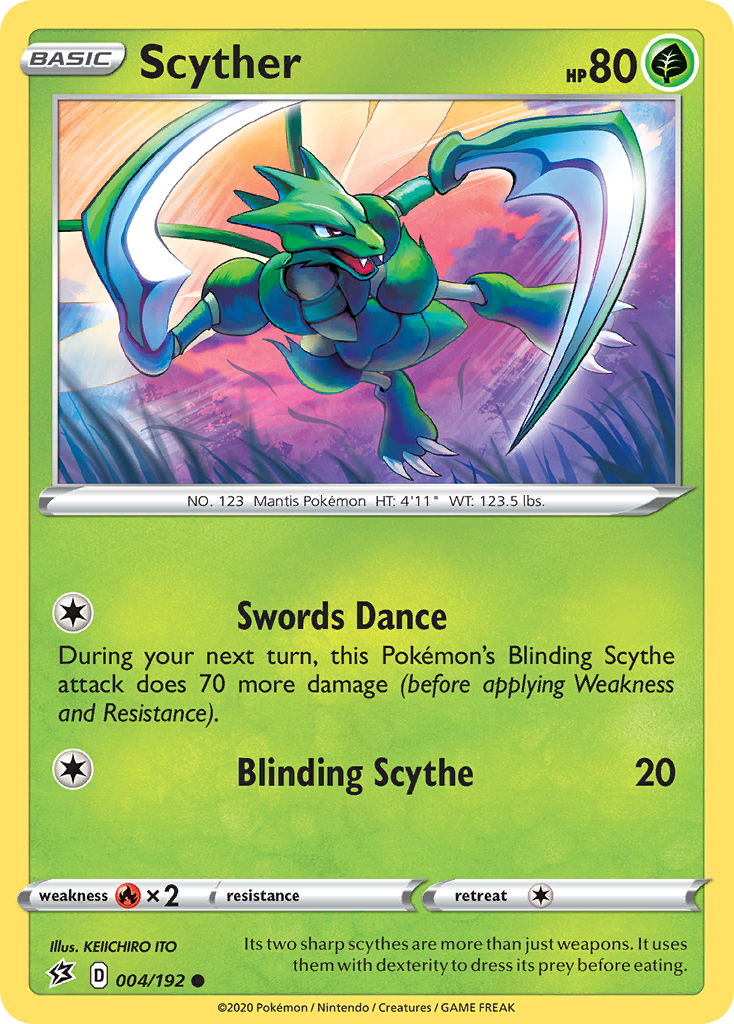 Scyther (004/192) [Sword & Shield: Rebel Clash] | Exor Games Summserside