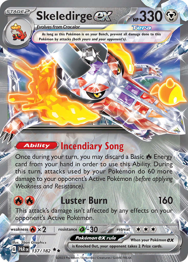 Skeledirge ex (137/182) [Scarlet & Violet: Paradox Rift] | Exor Games Summserside