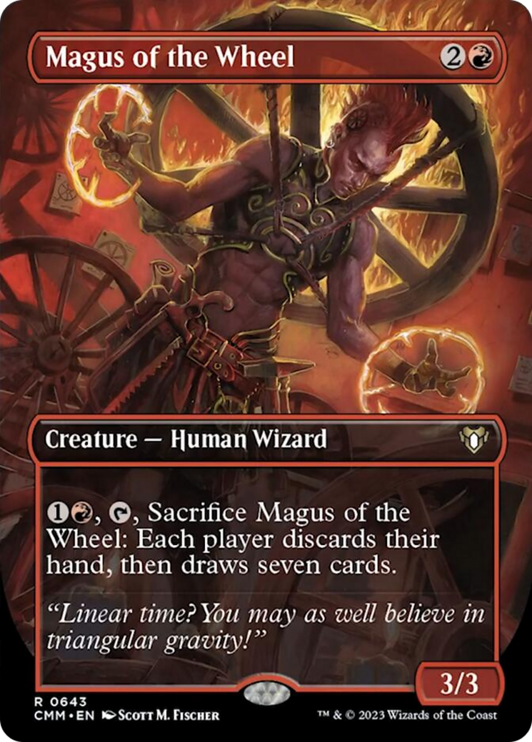 Magus of the Wheel (Borderless Alternate Art) [Commander Masters] | Exor Games Summserside