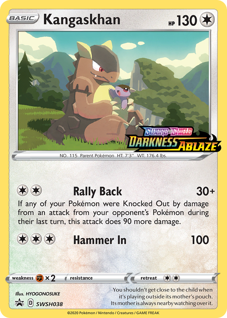 Kangaskhan (SWSH038) (Prerelease Promo) [Sword & Shield: Black Star Promos] | Exor Games Summserside