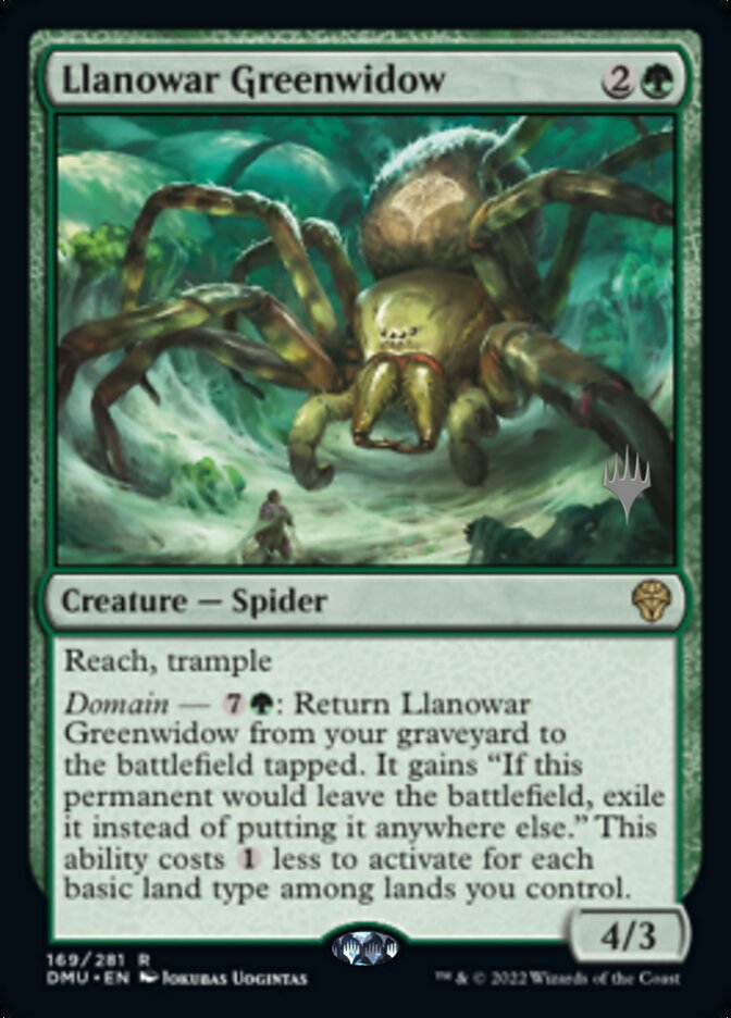 Llanowar Greenwidow (Promo Pack) [Dominaria United Promos] | Exor Games Summserside