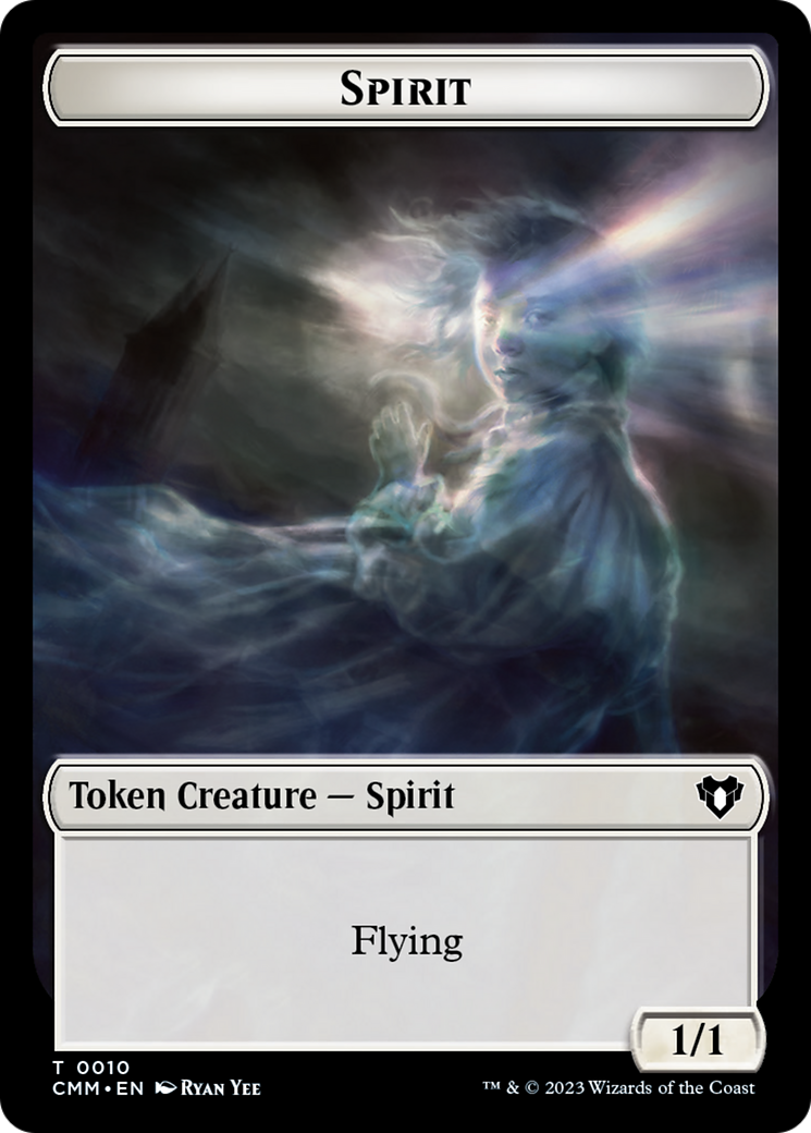 Spirit (0010) // Construct (0041) Double-Sided Token [Commander Masters Tokens] | Exor Games Summserside