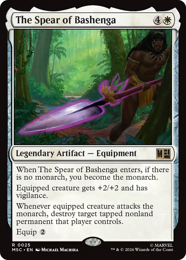 The Spear of Bashenga (Surge Foil) [Marvel Super Heroes Commander] | Exor Games Summserside