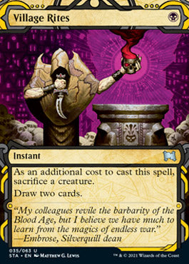 Village Rites (Foil Etched) [Strixhaven: Mystical Archive] | Exor Games Summserside