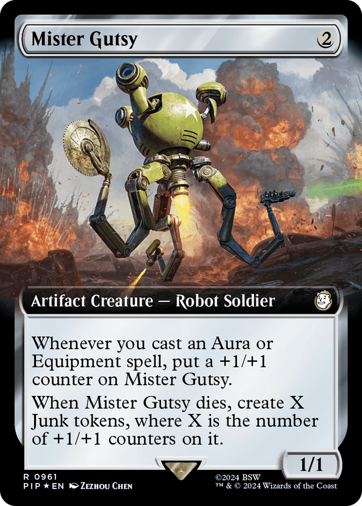 Mister Gutsy (Extended Art) (Surge Foil) [Fallout] | Exor Games Summserside