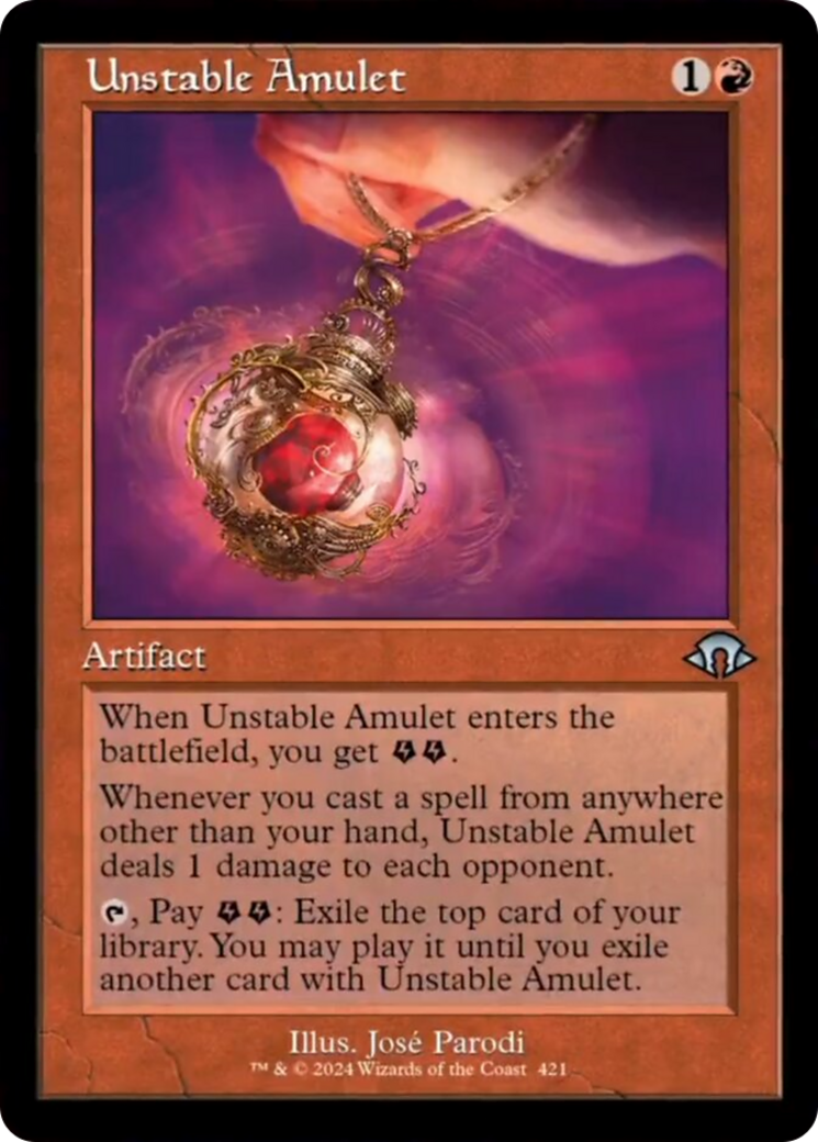 Unstable Amulet (Retro) [Modern Horizons 3] | Exor Games Summserside