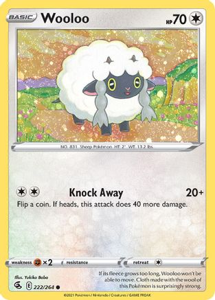 Wooloo (222/264) (Cosmos Holo) [Sword & Shield: Fusion Strike] | Exor Games Summserside