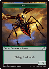 Insect (0012) // Spider Double-Sided Token [Duskmourn: House of Horror Commander Tokens] | Exor Games Summserside