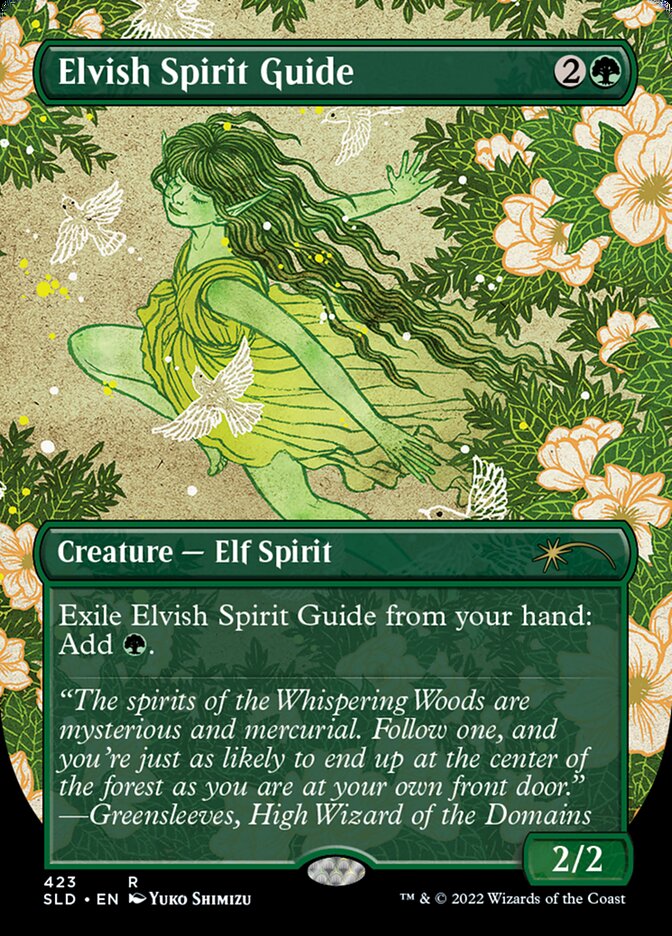 Elvish Spirit Guide (Borderless) [Secret Lair Drop Series] | Exor Games Summserside