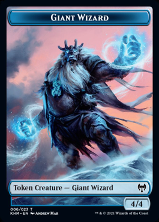 Giant Wizard Token [Kaldheim Tokens] | Exor Games Summserside